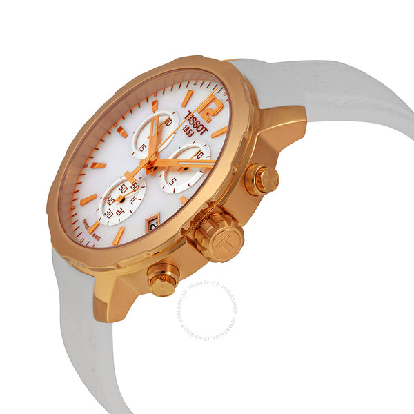 Tissot Quickster Chronograph Mother of Pearl Dial Ladies Sports Watch T0954173711700 - The Watches Men & Co #2