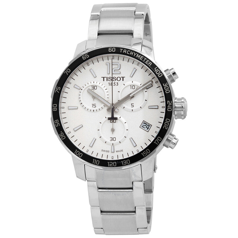 Tissot Quickster Chronograph Quartz Silver Dial Men's Watch T095.417.11.037.02 - The Watches Men & Co