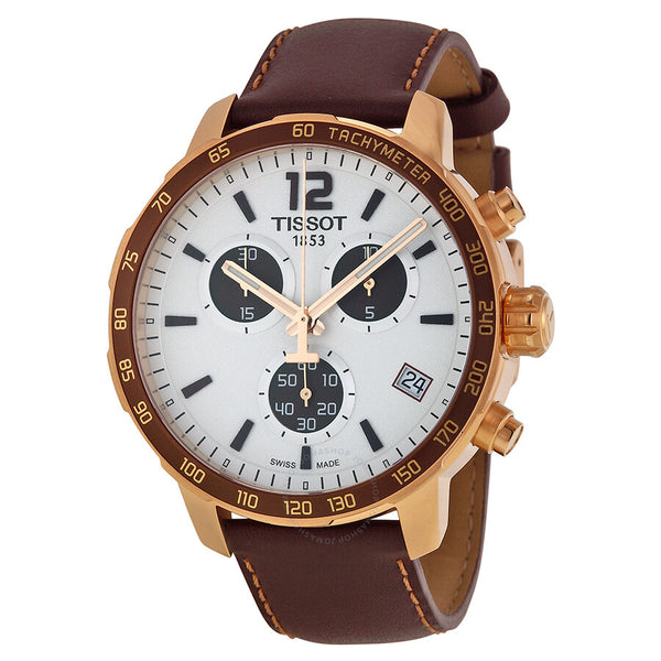 Tissot Quickster Chronograph Silver Dial Unisex Watch T095.417.36.037.01 - The Watches Men & Co
