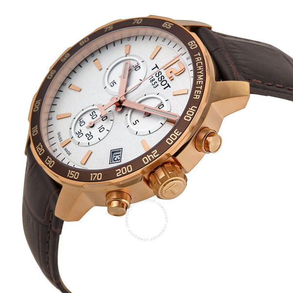 Tissot Quickster Chronograph White Dial Men's Watch T0954173603700 - The Watches Men & Co #2