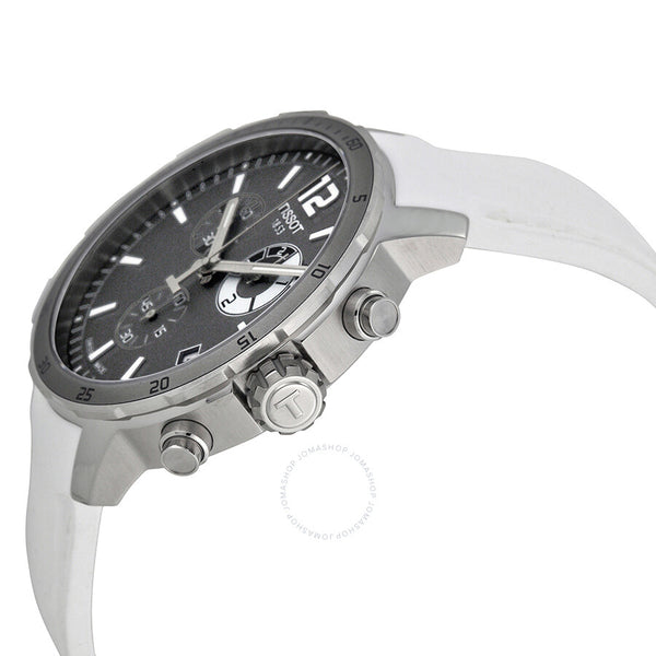Tissot Quickster Grey Dial White Silicone Men's Watch T0954491706700 - The Watches Men & Co #2