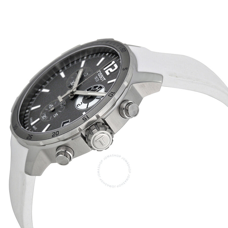 Tissot Quickster Grey Dial White Silicone Men's Watch T0954491706700 - The Watches Men & Co #2
