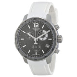 Tissot Quickster Grey Dial White Silicone Men's Watch T0954491706700 - The Watches Men & Co