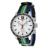 Tissot Quickster White Dial Striped Nylon Men's Watch T0954171703702 - The Watches Men & Co