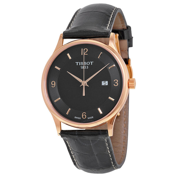 Tissot Rose Dream Quartz Black Dial Black Leather Men's Watch T914.410.46.057.00 - The Watches Men & Co