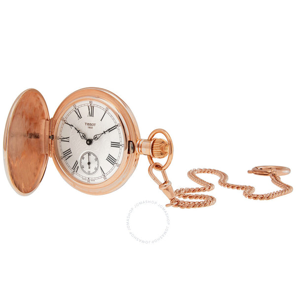 Tissot Savonnette Hand Wind Silver Dial Men's Pocket Watch T864.405.99.033.01 - The Watches Men & Co #2