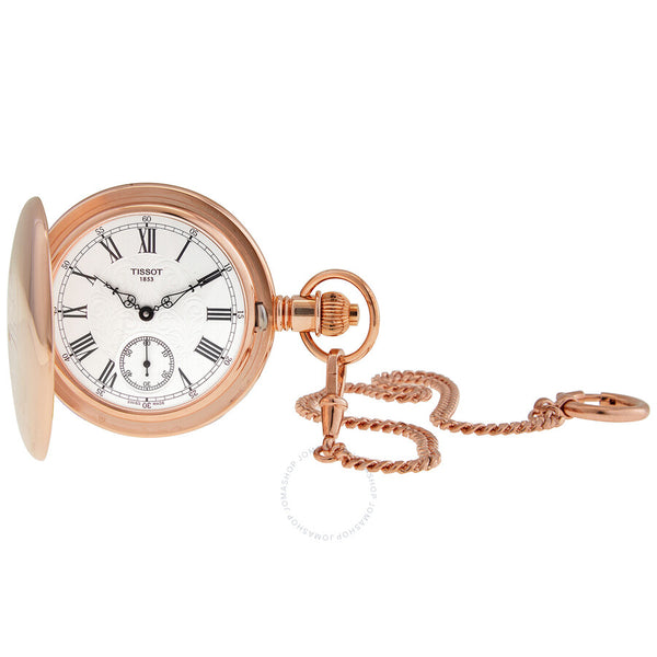 Tissot Savonnette Hand Wind Silver Dial Men's Pocket Watch T864.405.99.033.01 - The Watches Men & Co