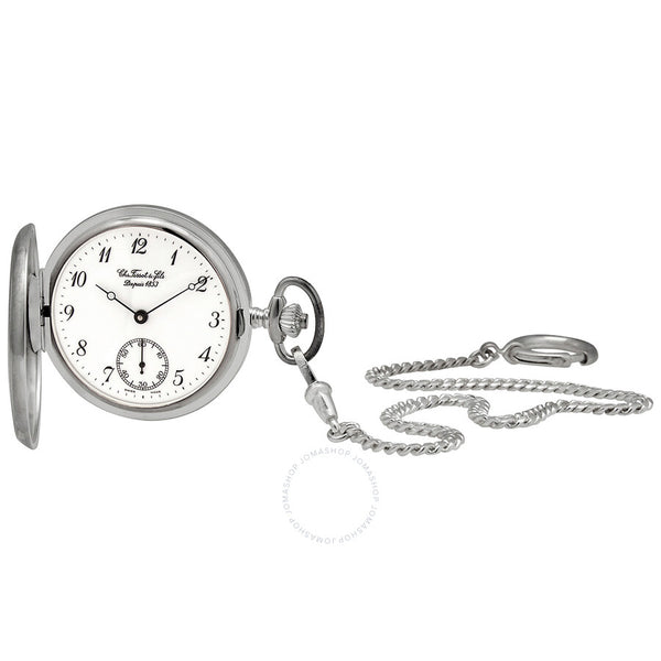 Tissot Savonnette Hand Wind White Dial Men's Pocket Watch T83.1.406.12 - The Watches Men & Co
