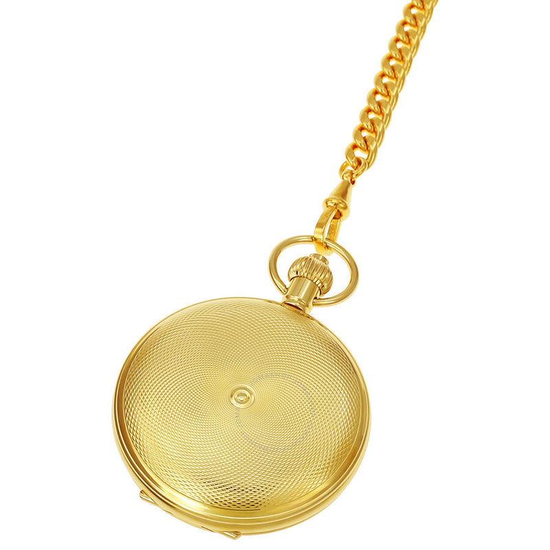 Tissot Savonnette Mechanical Golden Brass Pocket Watch T83445113 - The Watches Men & Co #3