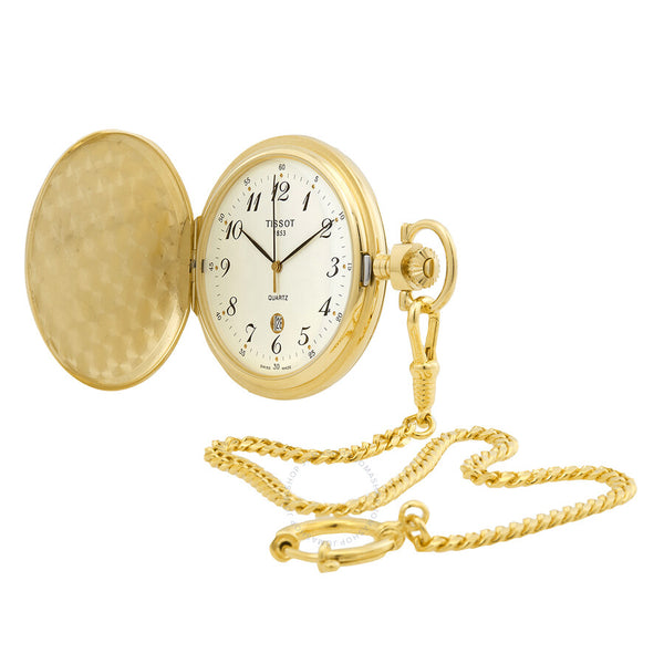 Tissot Savonnette Quartz White Dial Watch T83.4.553.12 - The Watches Men & Co #2