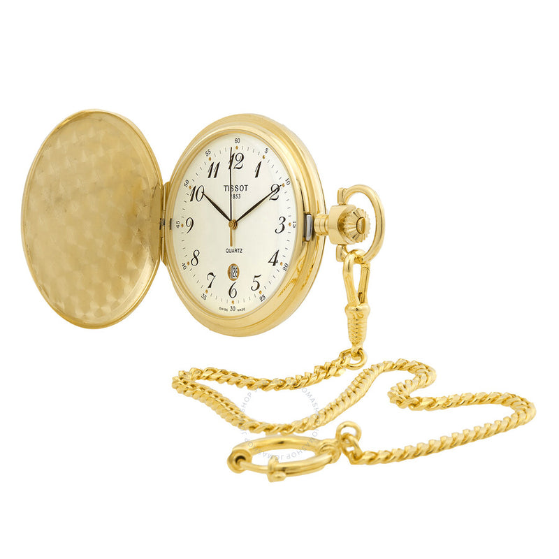 Tissot Savonnette Quartz White Dial Watch T83.4.553.12 - The Watches Men & Co #2