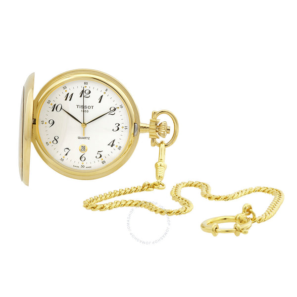 Tissot Savonnette Quartz White Dial Watch T83.4.553.12 - The Watches Men & Co