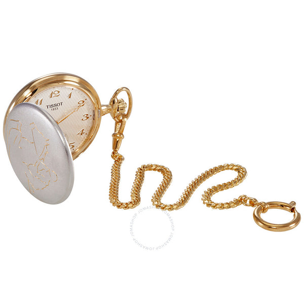 Tissot Savonnettes Hand Wind Silver Dial Unisex Pocket Watch T83945732 - The Watches Men & Co #2