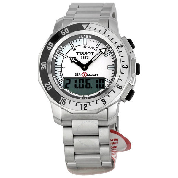 Tissot Sea Touch Chronograph White Dial Men's Watch T026.420.11.031.00 - The Watches Men & Co