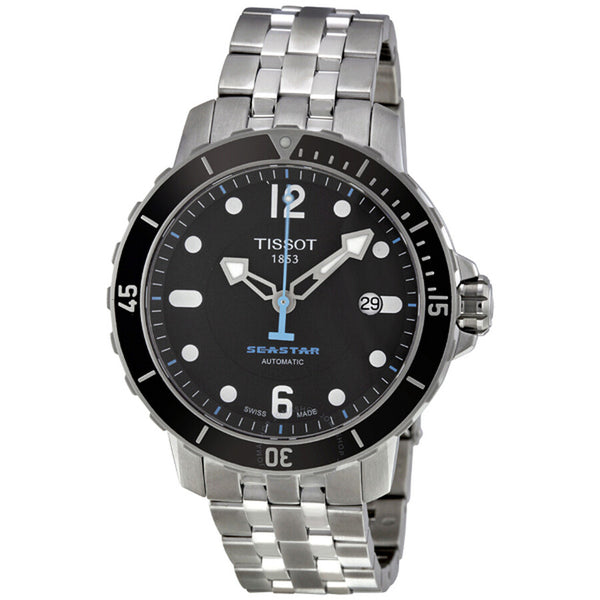 Tissot Seastar 1000 Black Dial Men's Watch T0664071105700 - The Watches Men & Co
