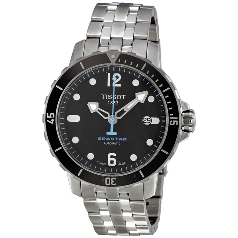 Tissot Seastar 1000 Black Dial Men's Watch T0664071105700 - The Watches Men & Co