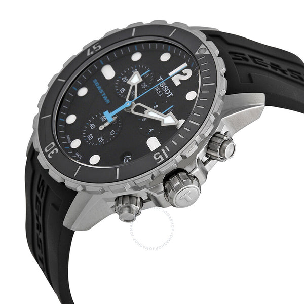 Tissot Seastar 1000 Chronograph Black Dial Men's Watch T0664171705700 - The Watches Men & Co #2