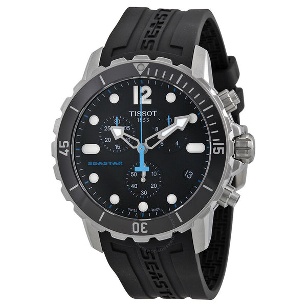 Tissot Seastar 1000 Chronograph Black Dial Men's Watch T0664171705700 - The Watches Men & Co