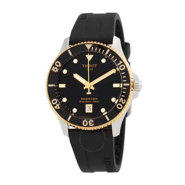 Tissot Seastar 1000 Quartz Black Dial Men's Watch T120.410.27.051.00 - The Watches Men & Co