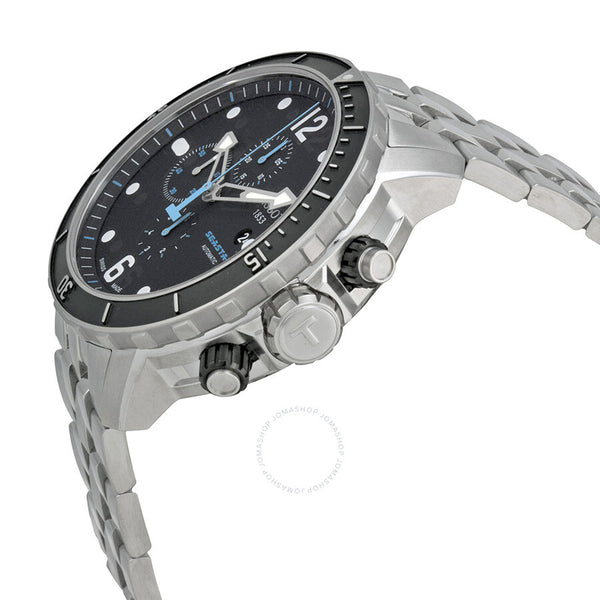 Tissot Seastar Chronograph Black Dial Men's Watch T0664271105700 - The Watches Men & Co #2