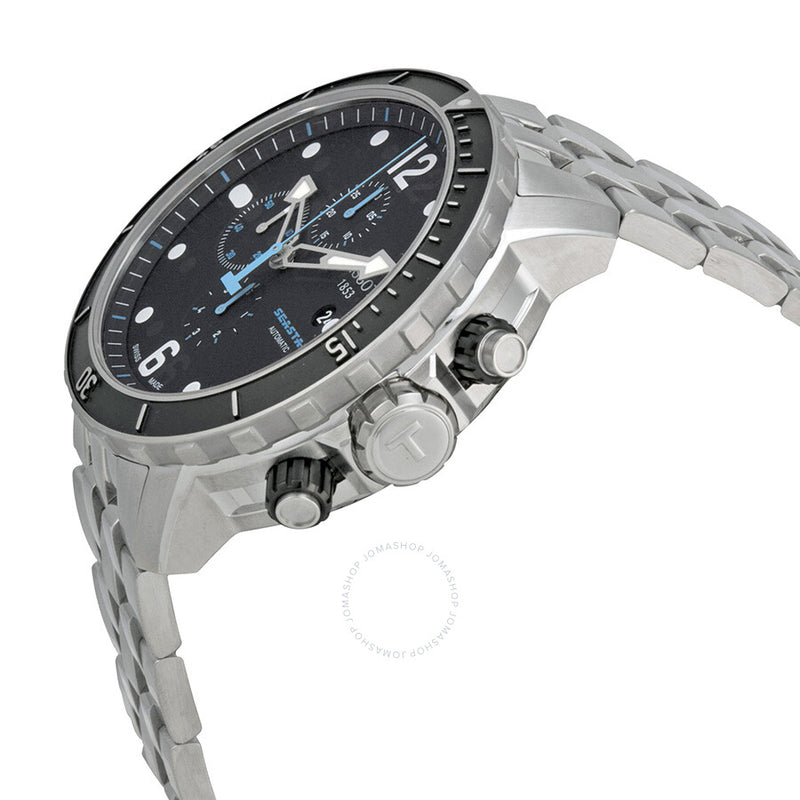 Tissot Seastar Chronograph Black Dial Men's Watch T0664271105700 - The Watches Men & Co #2