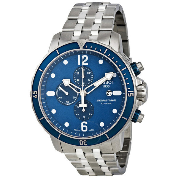 Tissot Seastar Chronograph Blue Dial Men's Watch T066.427.11.047.00 - The Watches Men & Co
