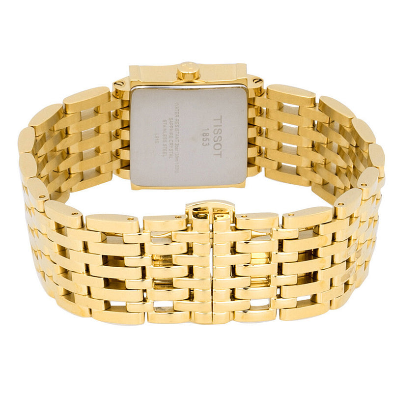 Tissot Six-T Mother of Pearl Dial Gold-Tone Ladies Watch T02.5.181.85 - The Watches Men & Co #3