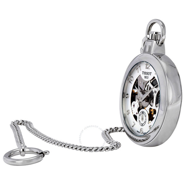 Tissot Skeleton Dial Hand Wound Pocket Watch T853.405.19.412.00 - The Watches Men & Co #2
