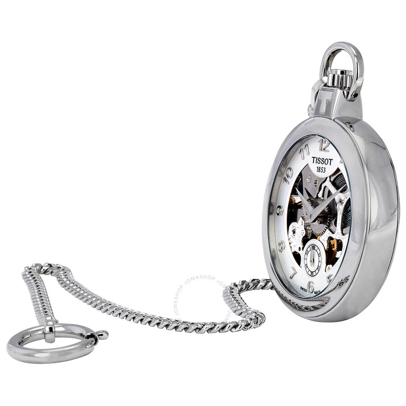 Tissot Skeleton Dial Hand Wound Pocket Watch T853.405.19.412.00 - The Watches Men & Co #2