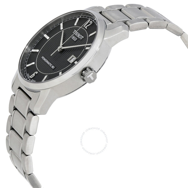 Tissot T-Classic Titanium Automatic Black Dial Men's Watch T0874074405700 - The Watches Men & Co #2