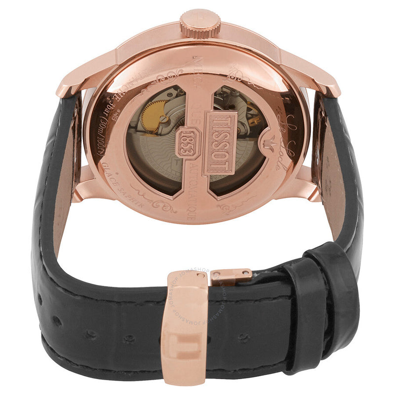 Tissot T-Classic Automatic Diamond Black Mother of Pearl Ladies Watch T006.407.36.126.00 - The Watches Men & Co #3