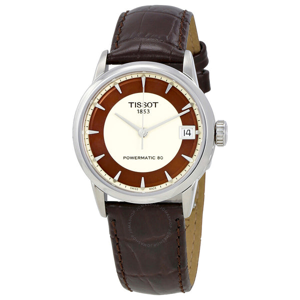 Tissot T-Classic Powermatic 80 Ivory Dial Ladies Watch T086.207.16.261.00 - The Watches Men & Co