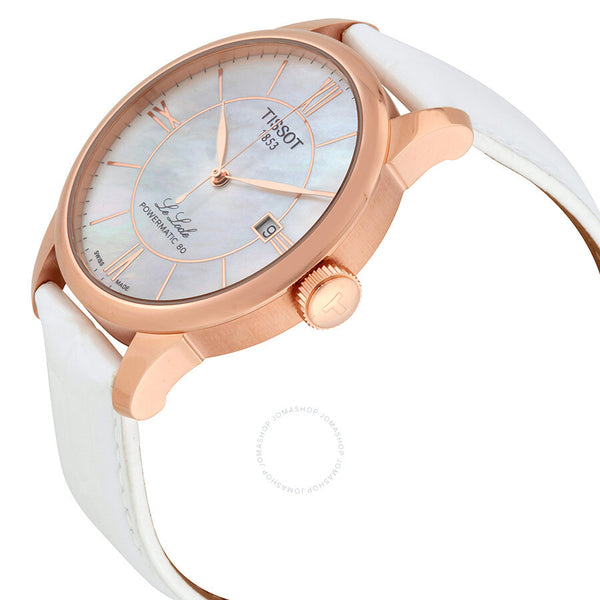 Tissot T-Classic Automatic White Mother of Pearl Ladies Watch T006.407.36.118.00 - The Watches Men & Co #2