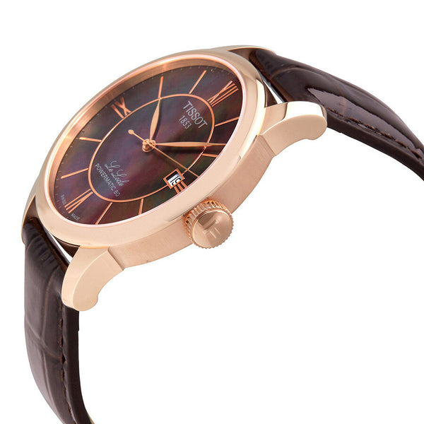 Tissot T-Classic Automatic Brown Mother of Pearl Ladies Watch T006.407.36.388.00 - The Watches Men & Co #2