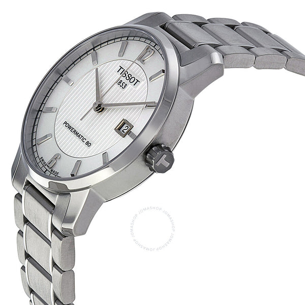 Tissot T-Classic Titanium Automatic Silver Dial Men's Watch T0874074403700 - The Watches Men & Co #2