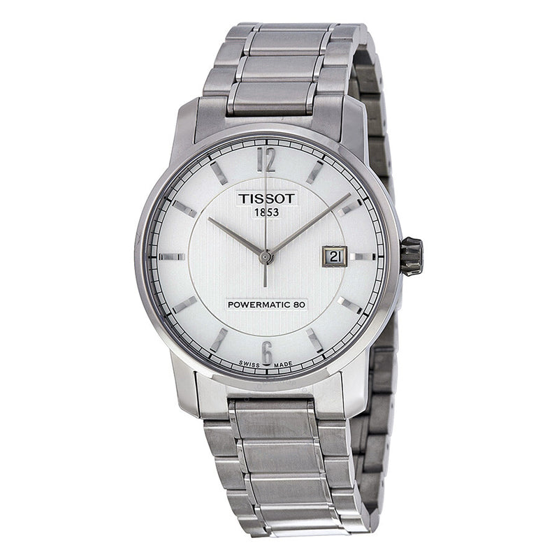 Tissot T-Classic Titanium Automatic Silver Dial Men's Watch T0874074403700 - The Watches Men & Co