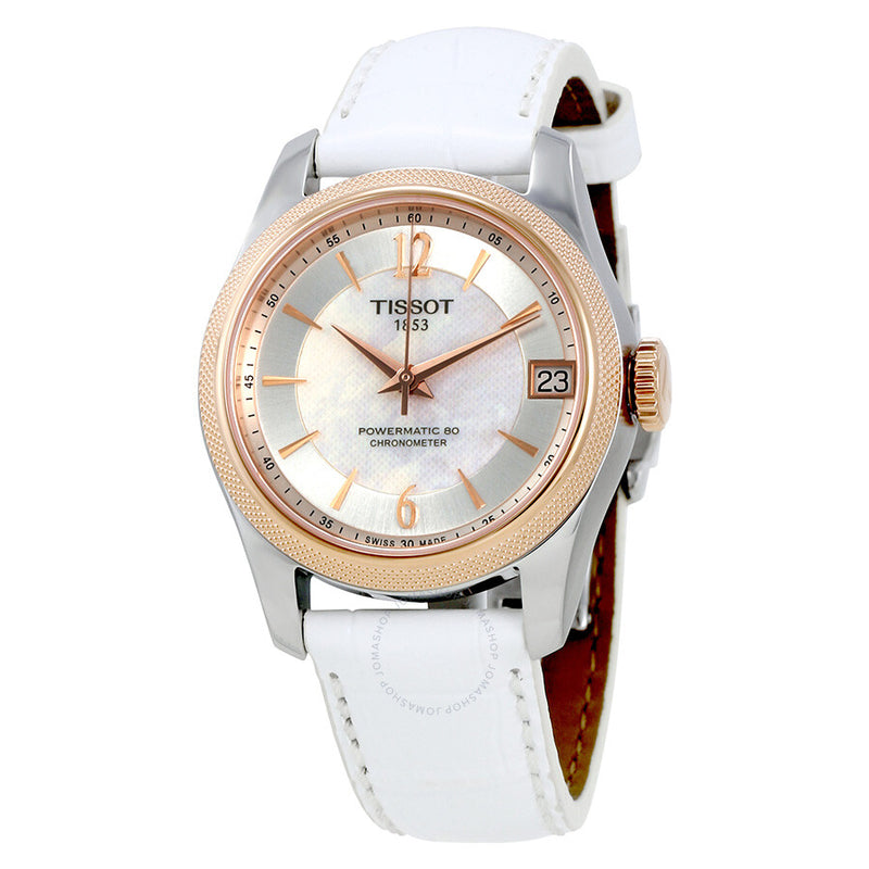 Tissot T-Classic Ballade Automatic Mother of Pearl Dial Ladies Watch T108.208.26.117.00 - The Watches Men & Co