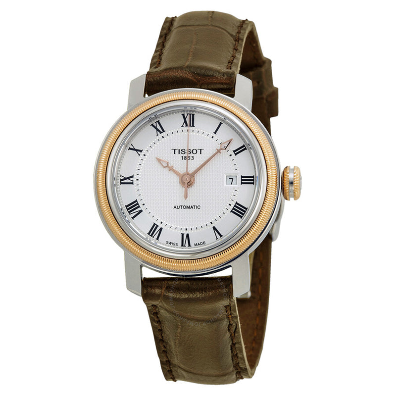 Tissot T-Classic Bridgeport White Dial Ladies Watch T0970072603300 - The Watches Men & Co