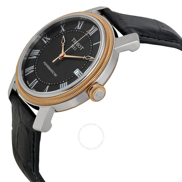 Tissot T-Classic Bridgeport Powermatic 80 Black Dial Men's Watch T0974072605300 - The Watches Men & Co #2
