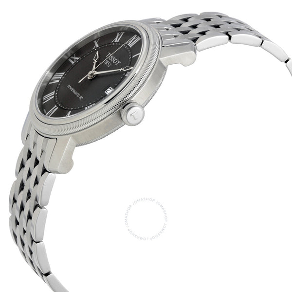 Tissot T-Classic Bridgeport Powermatic 80 Black Dial Men's Watch T0974071105300 - The Watches Men & Co #2