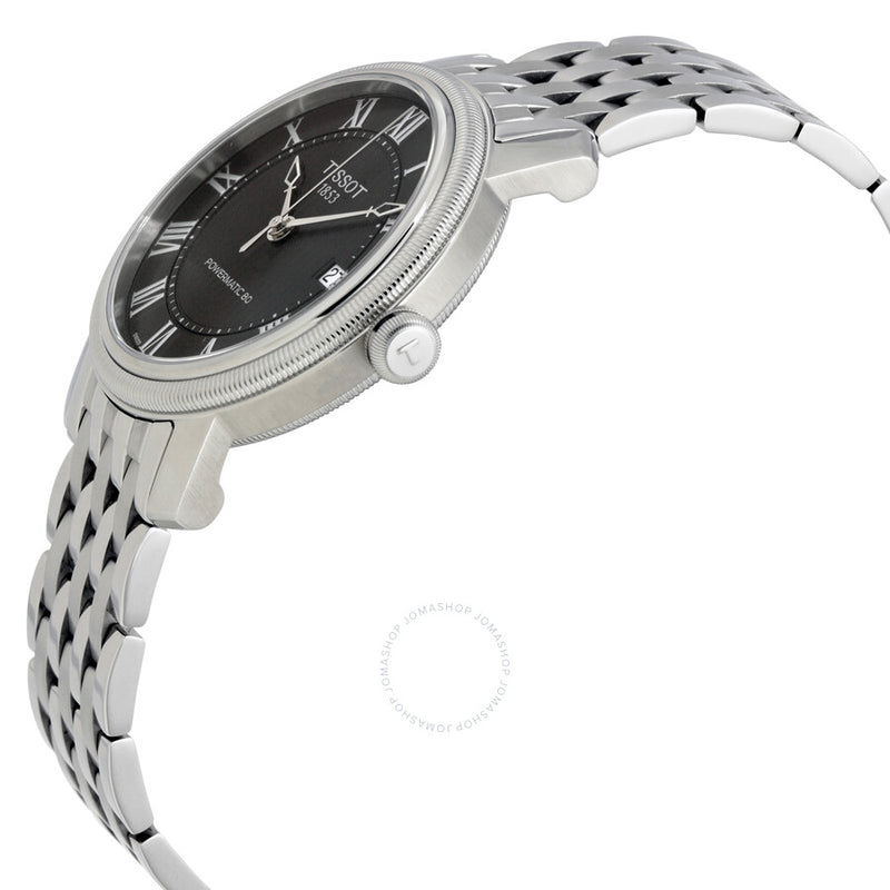 Tissot T-Classic Bridgeport Powermatic 80 Black Dial Men's Watch T0974071105300 - The Watches Men & Co #2
