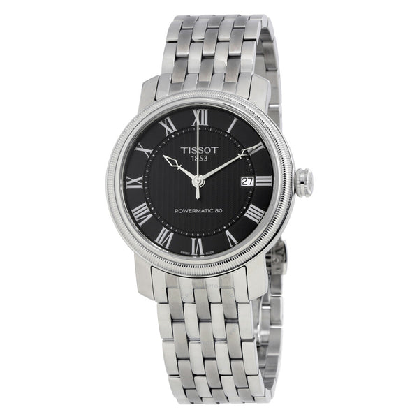 Tissot T-Classic Bridgeport Powermatic 80 Black Dial Men's Watch T0974071105300 - The Watches Men & Co