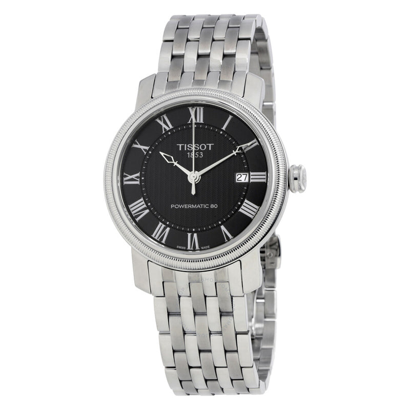 Tissot T-Classic Bridgeport Powermatic 80 Black Dial Men's Watch T0974071105300 - The Watches Men & Co