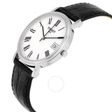 Tissot T-Classic Desire White Dial Black Leather Men's Watch T52142113 - The Watches Men & Co #2