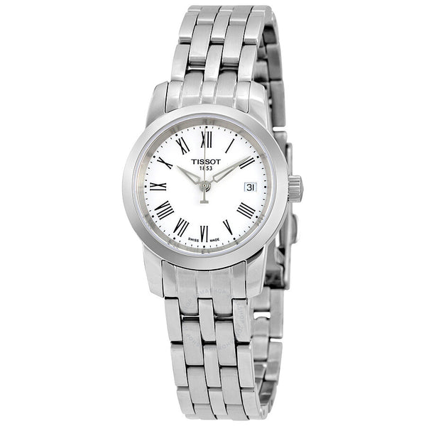 Tissot T-Classic Dream White Dial Ladies Watch T033.210.11.013.00 - The Watches Men & Co