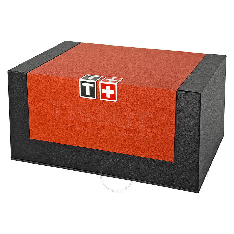 Tissot official presentation box with red top and T+Swiss flag logo