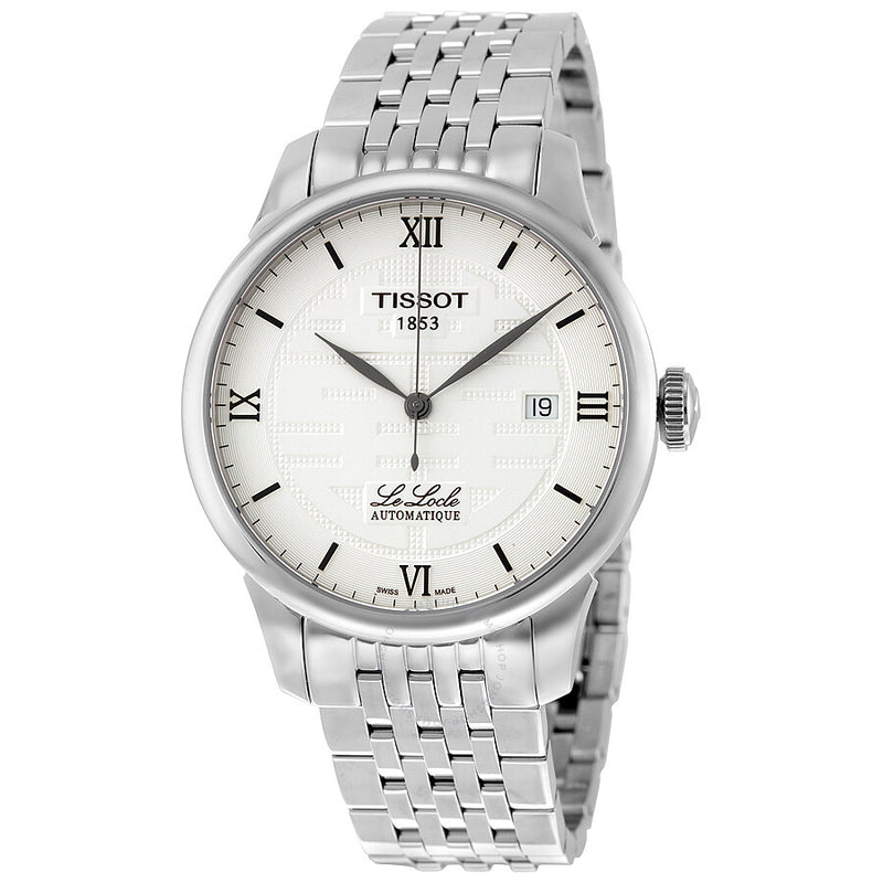 Tissot T-Classic Le Locle Silver Dial Men's Watch T41183350 - The Watches Men & Co