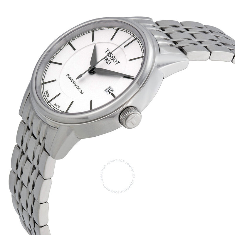 Tissot T Classic Powermatic Automatic White Dial Men's Watch T0854071101100 - The Watches Men & Co #2