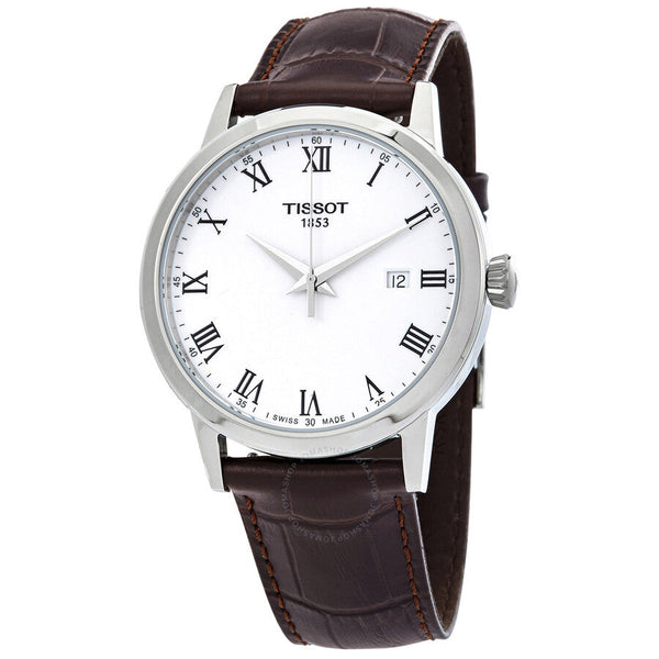 Tissot T-Classic Quartz White Dial Men's Watch T129.410.16.013.00 - The Watches Men & Co