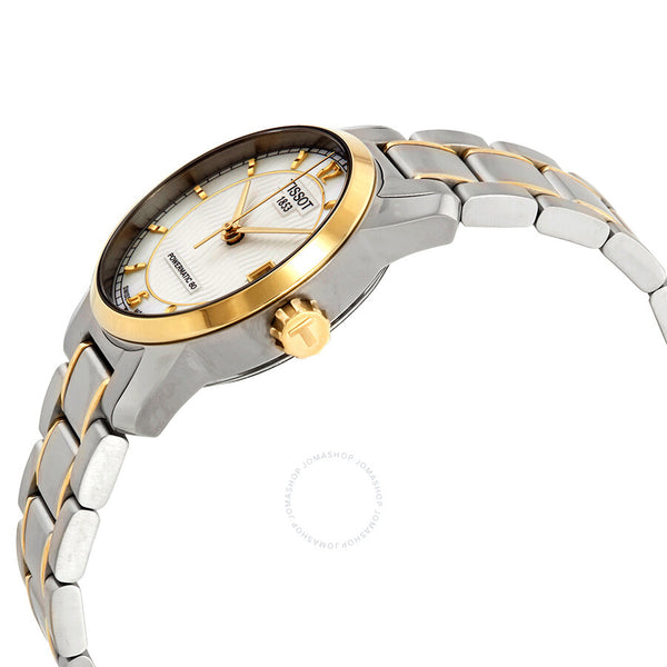 Tissot T-Classic Titanium Automatic Mother of Pearl Dial Ladies Watch T0872075511700 - The Watches Men & Co #2